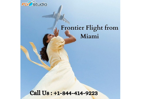 +1-844-414-9223 Book Cheap Direct Frontier Flight from Miami