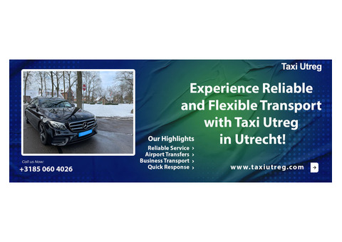 Relax and let Taxi Utreg take you from A to B with ease.