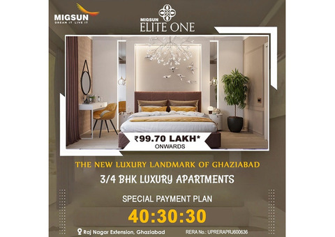 Finest 3 BHK Apartments in Ghaziabad by Migsun Elite One