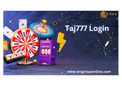Receive Taj777 Login ID with Welcome Bonus
