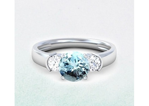 Shop aquamarine rings online