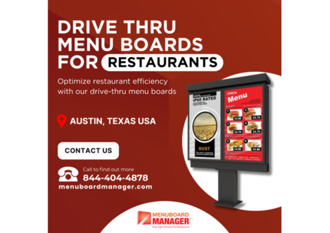 Drive Thru Menu Boards for Restaurants