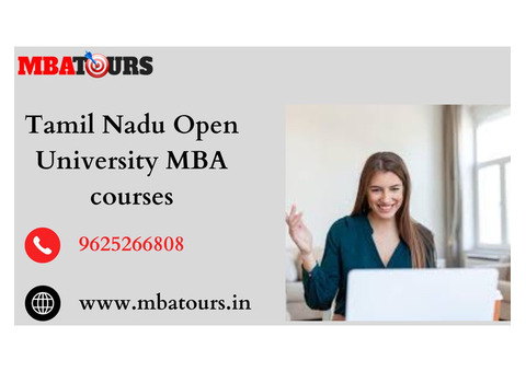 Tamil Nadu Open University MBA Courses