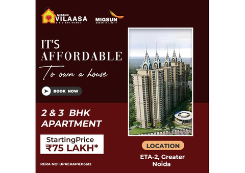Migsun Vilaasa, 2 Bhk  Apartments in Greater Noida