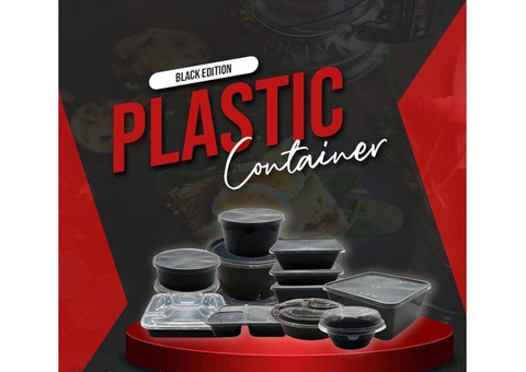Black Disposable Food Containers at Disposable Bazaar