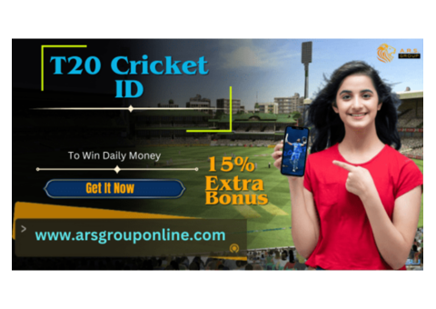 Extra Welcome Bonus with T20 Cricket ID