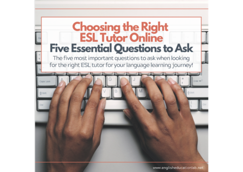 Unlock your fluency in English with the help of an ESL tutor online