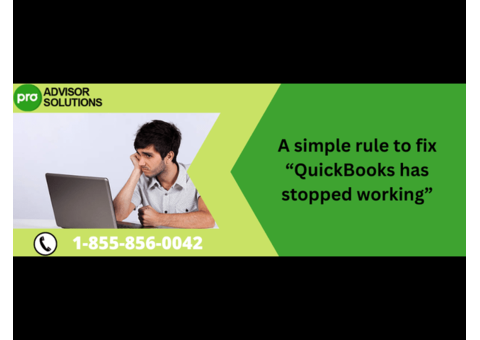 Simple Rule To fix QuickBooks has stopped working
