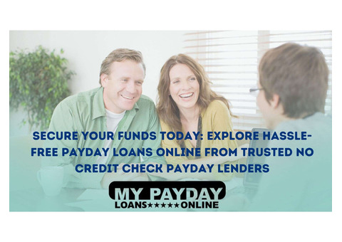 Get Ins No Credit Check Payday Lenders