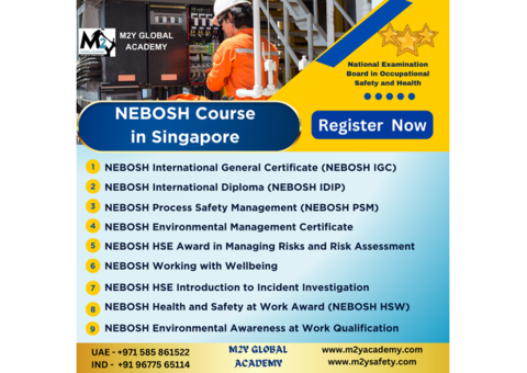 NEBOSH Course in Singapore | NEBOSH Top Institute Get 25% Offer Today