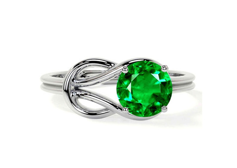 Natural Emerald engagement ring on Sale 1.75cts.