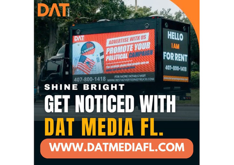Innovative LED Truck Advertising for Events in Florida by DAT Media FL