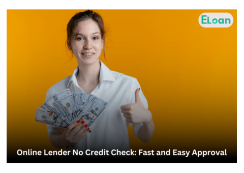 Online Lender No Credit Check: Bad Credit? No Problem!