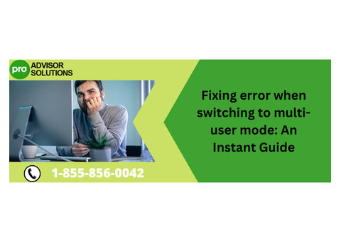 A Quick Fix For Error when switching to multi-user mode