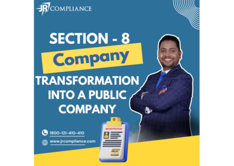 Section 8 company into a public company procedure | JR Compliance