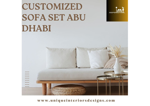 Customized Sofa Set Abu Dhabi-Unique Interiors Designs