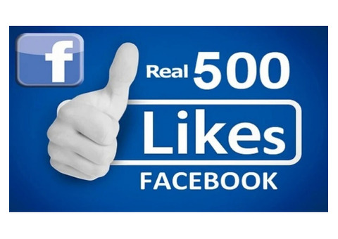 Buy 500 Facebook Likes Online at Cheap Price