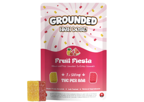 Grounded High Dose Bricks – Fruit Fiesta 1500mg Gummies