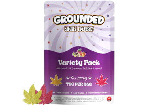 Grounded High Dose Leafs – Variety pack 1000mg Gummies