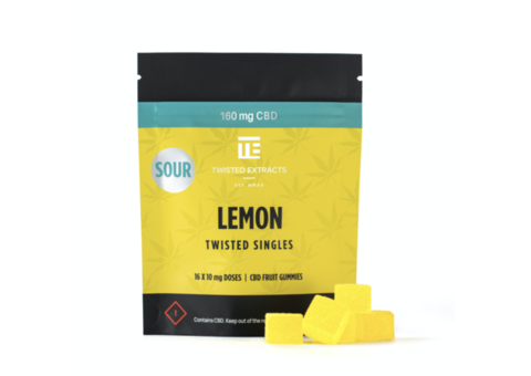 Twisted Extracts – Sour Lemon Twisted Singles (160 mg CBD)