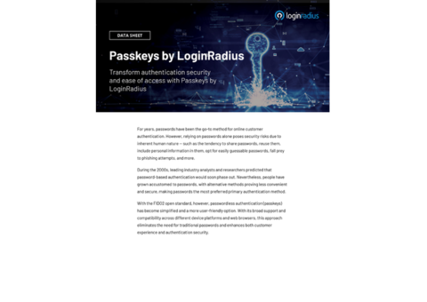 Enhance Security with Passkeys by LoginRadius