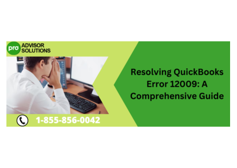 A Quick Fix For QuickBooks Desktop Error 12009