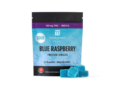 Twisted Extracts Sour Blue Raspberry Twisted Singles Indica