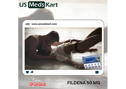 Fildena 50 mg tablet contains a PDE-5 inhibitor