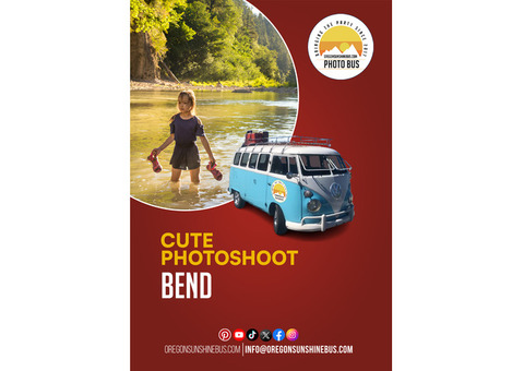 Cute Photoshoot Bend - Oregon Sunshine Photo Bus