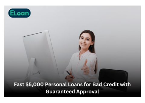 bad credit personal loans guaranteed approval $5 000