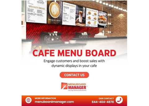 Cafe Menu Board