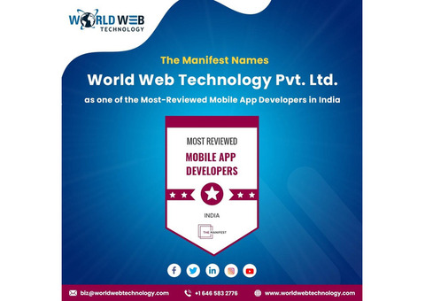 World Web Technology Most-Reviewed Mobile App Developers in India