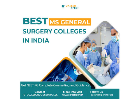 Find the Best MS General Surgery Colleges in India