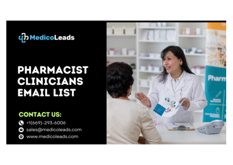 Access Pharmacist Clinicians List for Business Potential Leads