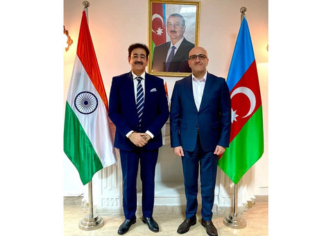 Sandeep Marwah Briefs Ambassador on Delegation to Azerbaijan