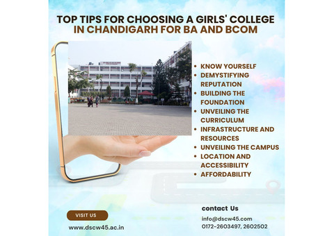 Top Tips for Choosing a Girls' College in Chandigarh for BA and BCom