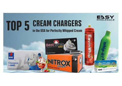 Top 5 Cream Chargers in the USA for Perfectly Whipped Cream