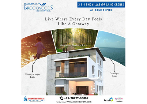 3 and 4bhk Gated Community Villas in Kismatpur | Shanta Sriram