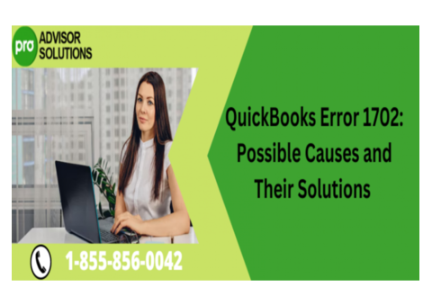 Easy method to Fix QuickBooks Error 1702