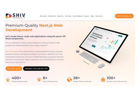 Leading Next.js Development Services by Shiv Technolabs