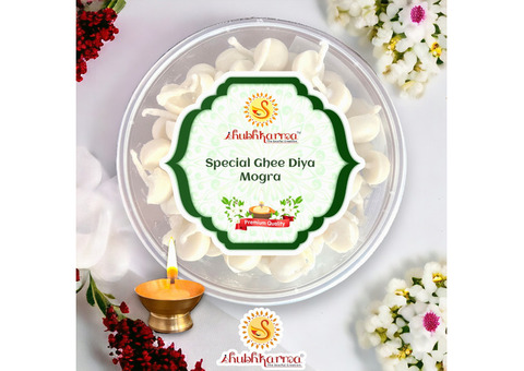 Shubhkarma's Mogra Fragrance Ghee Diya Batti