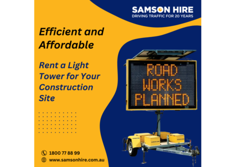 Rent a Light Tower for Your Construction Site