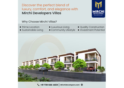 Prime Duplex Homes in Hyderabad – Mirchi Developers