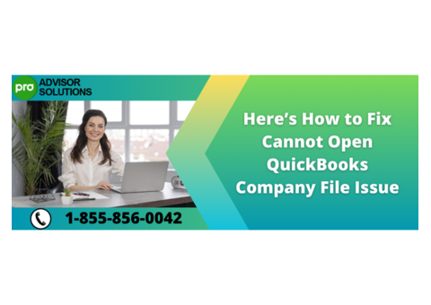 Simple To Fix issue cannot open a QuickBooks company file