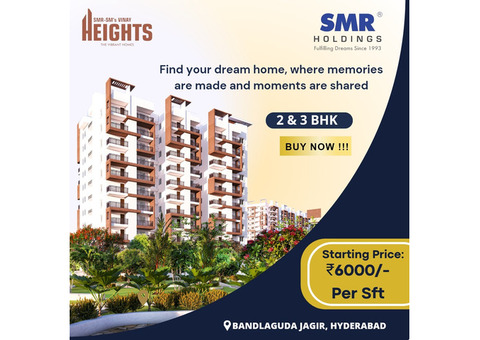 Luxury 2,3 BHK Apartments for Sale  - SMR Holdings