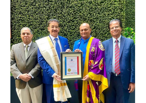 Sandeep Marwah Honored with Title “Lotus of World Peace” in the USA