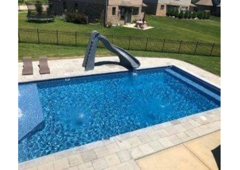 Inground swimming pool installation