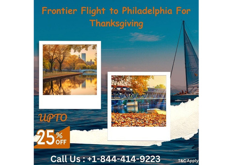 +1-844-414-9223 Book in Advance Direct Frontier Flight to Philadelphia