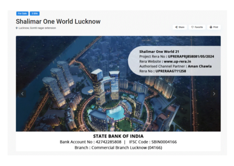 Shalimar One World | Shalimar One World Lucknow | teamamanchawla.com