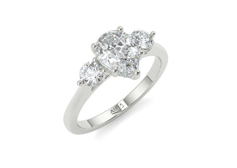 Stunning Hera Pear Trilogy Engagement Rings in Australia